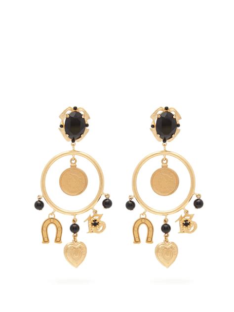 dolce gabbana lemon earrings|dolce and gabbana hoop earrings.